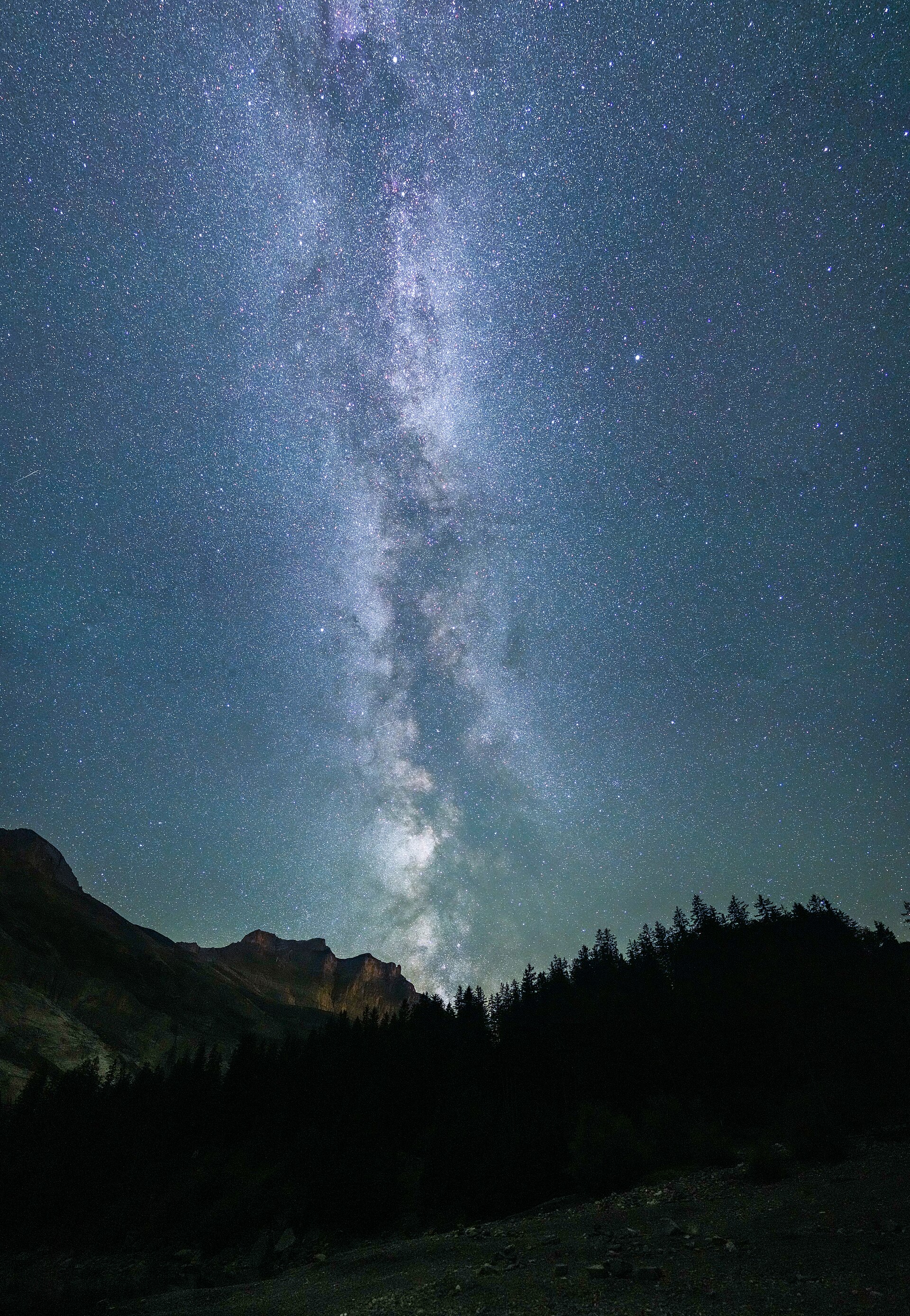 Milky Way over the Alps